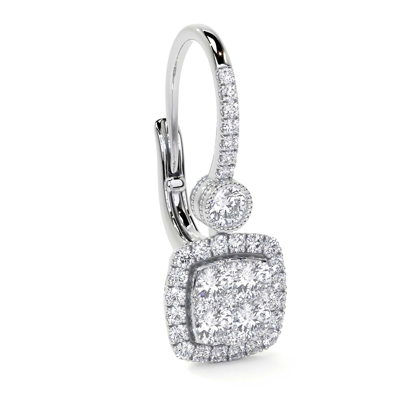 Drop Earrings with Diamond Accents