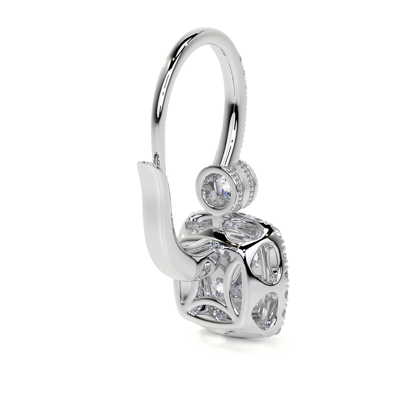 Drop Earrings with Diamond Accents