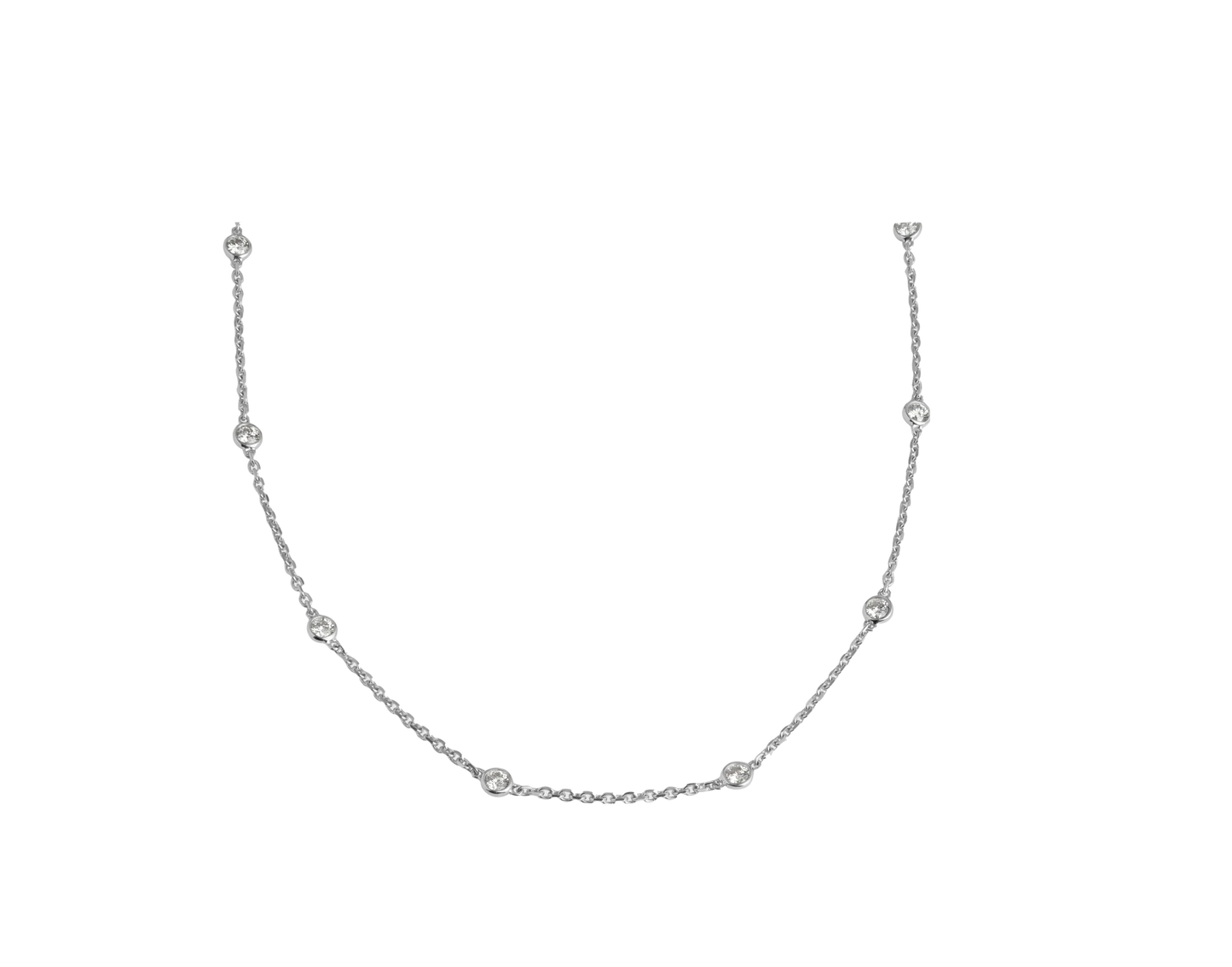 Diamond By The Yard Necklace