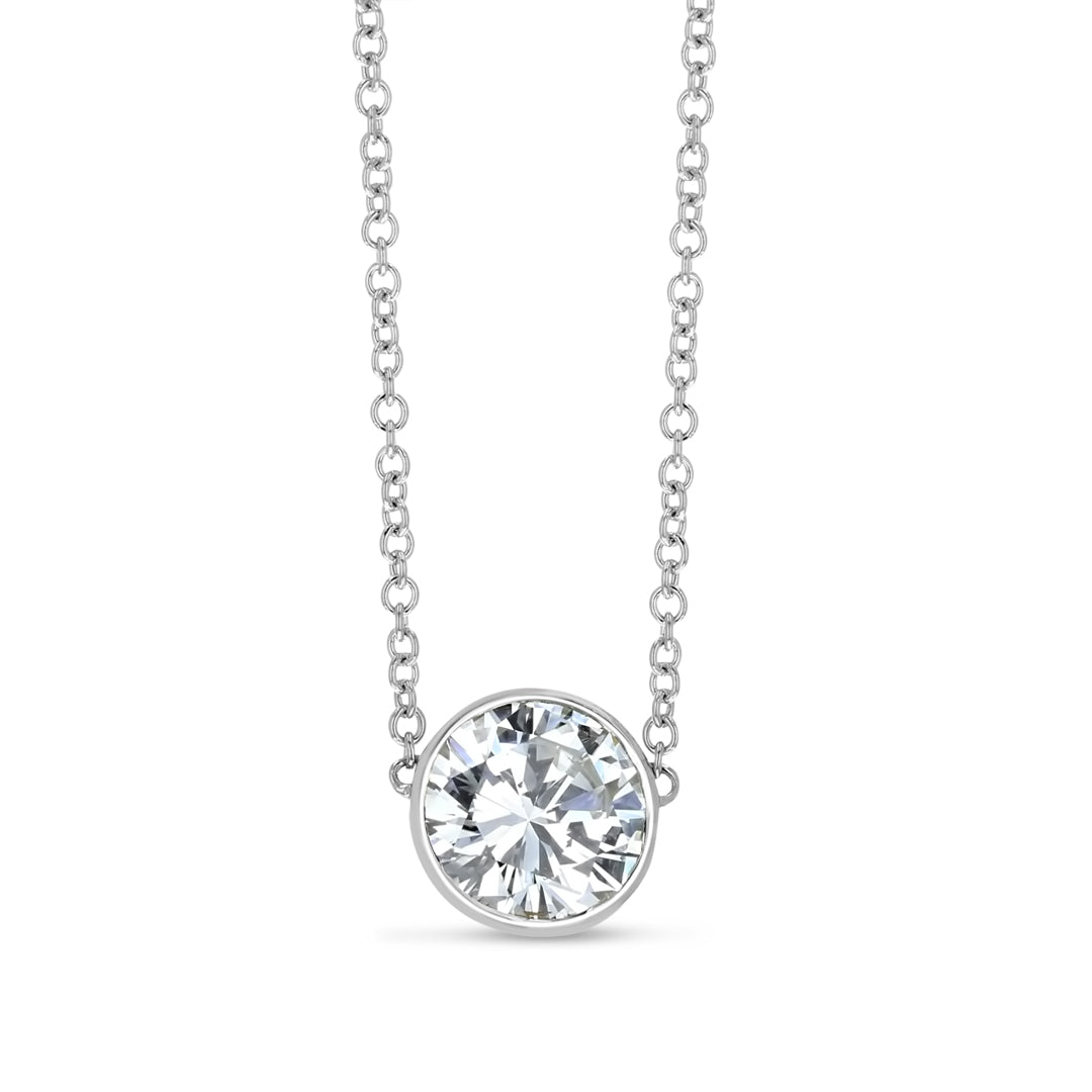 Solitaire Style Diamond Necklace