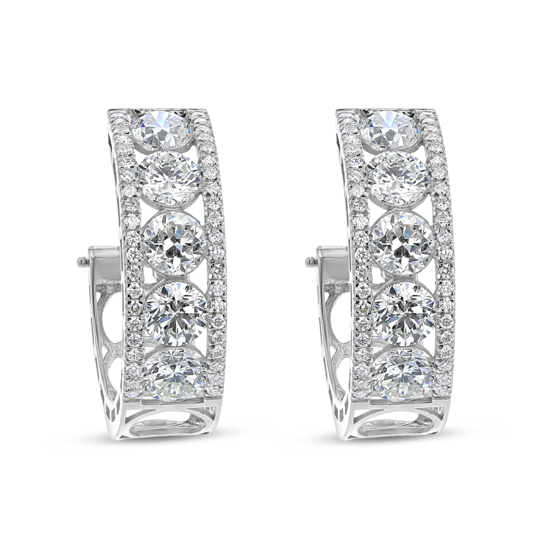 Diamond Hoop Earrings