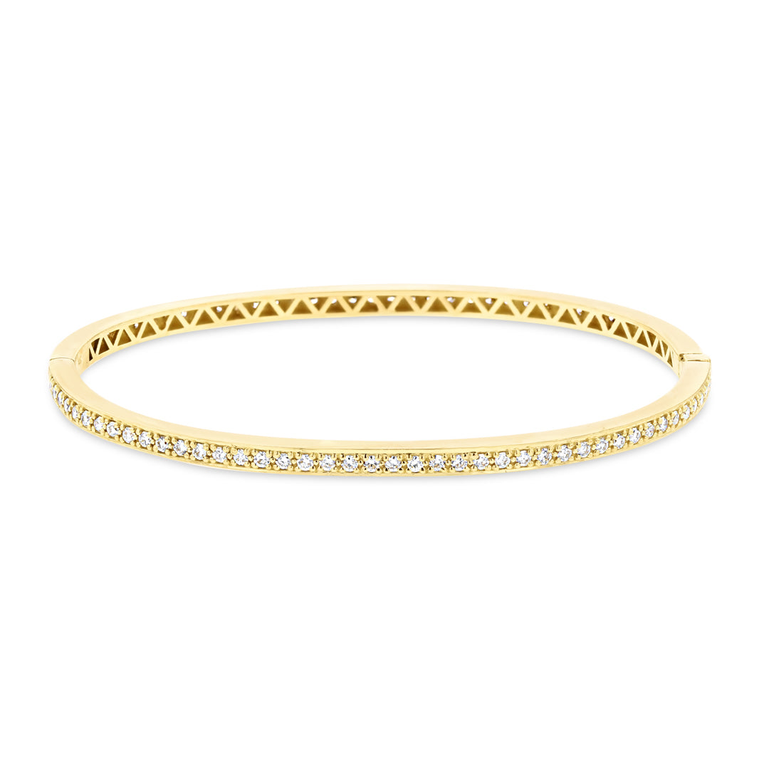 Pave Set Diamond Bangle Bracelet