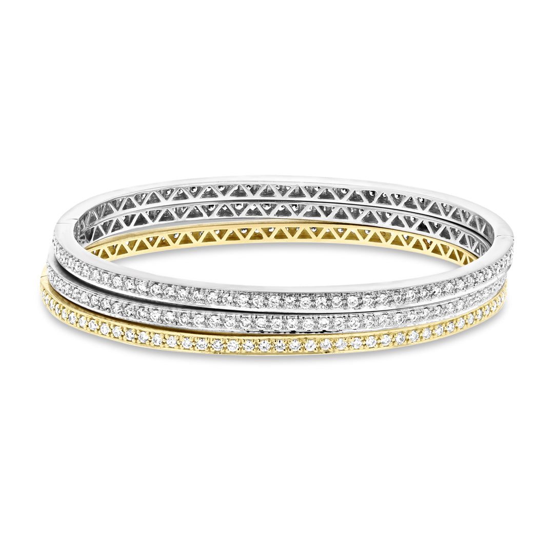 Pave Set Diamond Bangle Bracelet