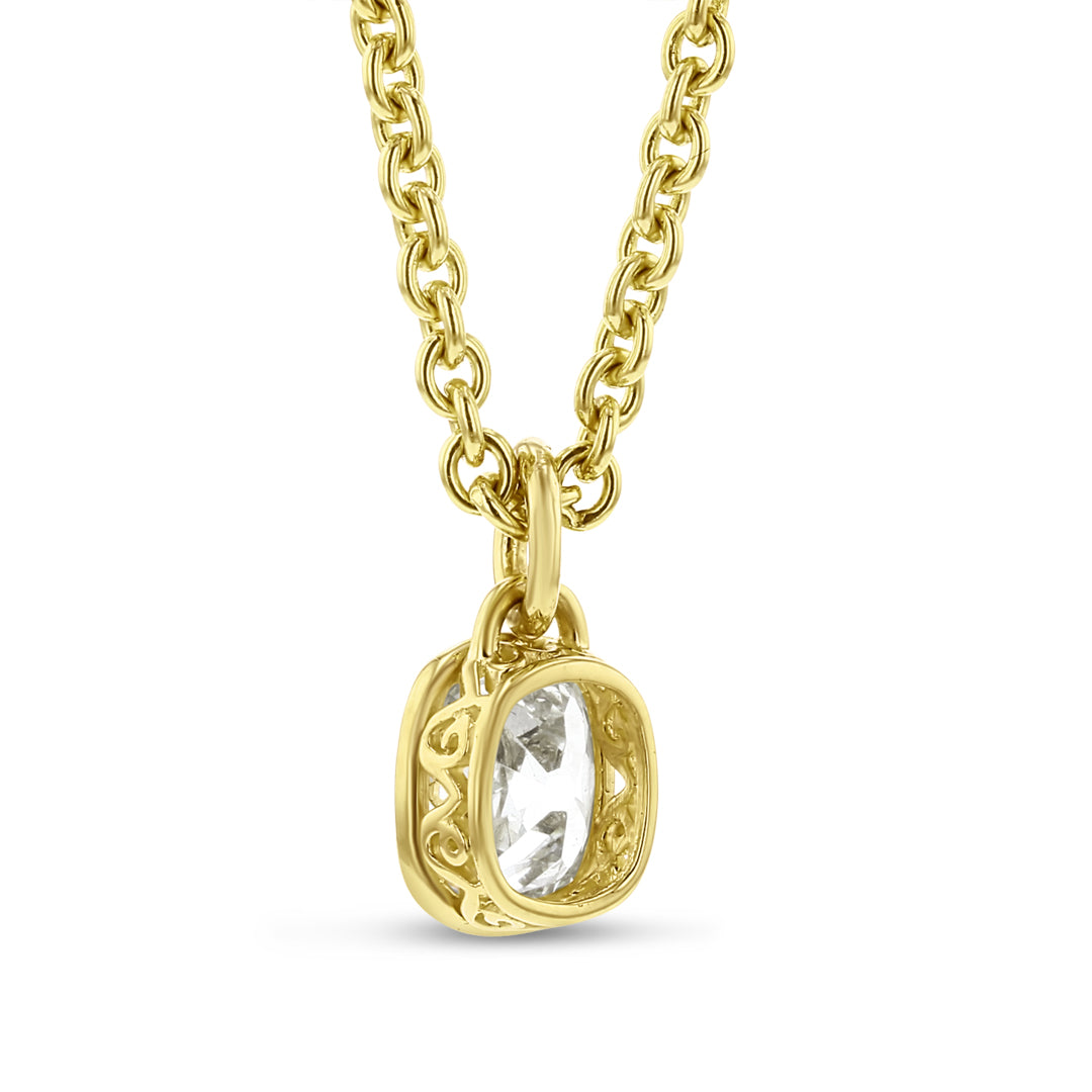 Diamond Bezel Set Pendant