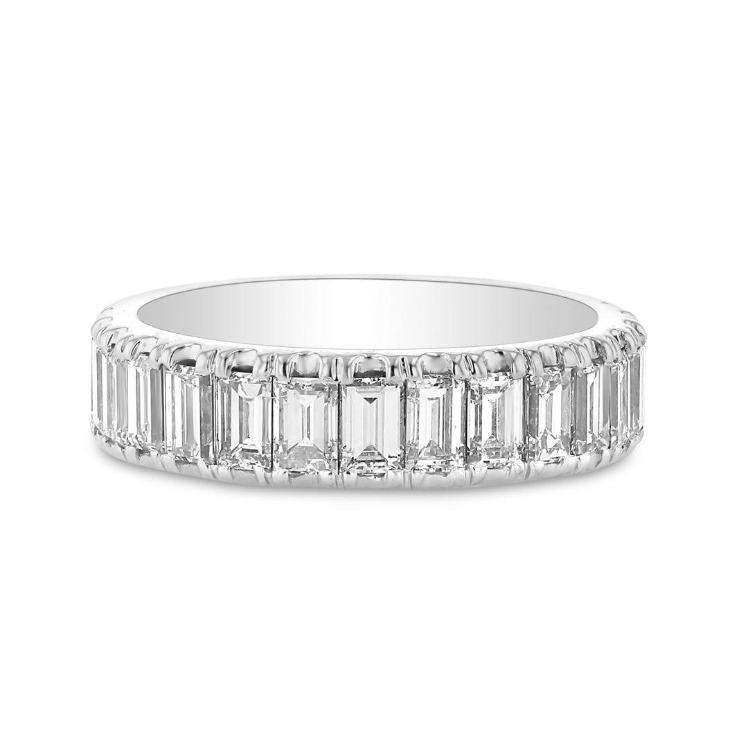 Emerald Cut Eternity Band