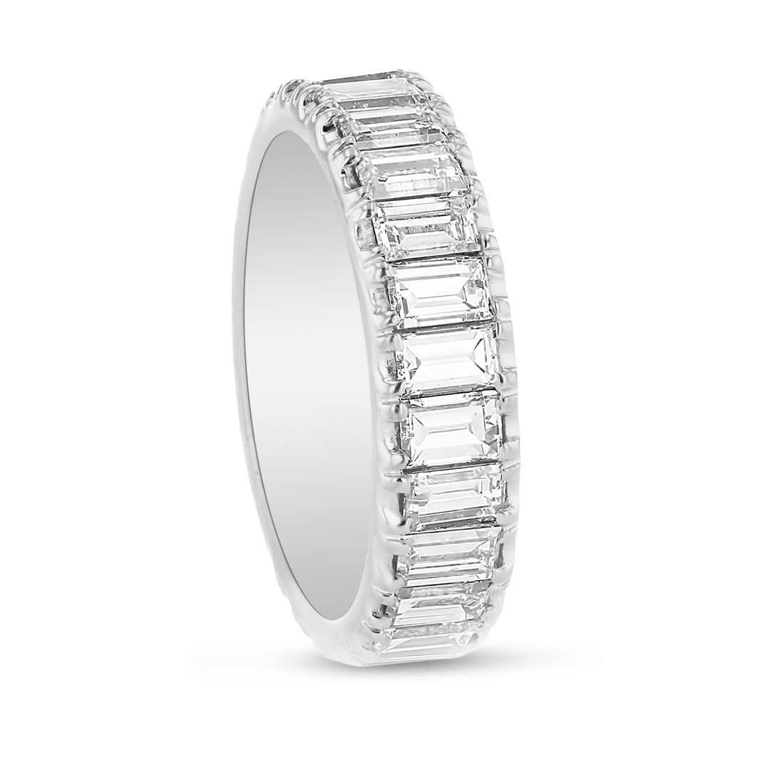 Emerald Cut Eternity Band