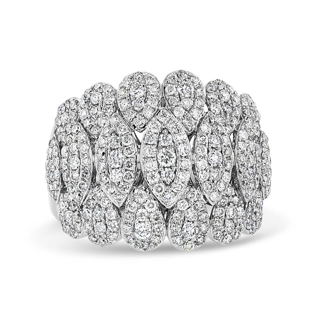 Pave Set Fancy Diamond Band