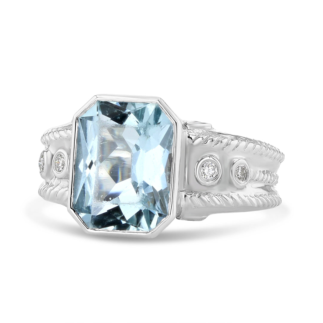 Etruscan Aquamarine Ring