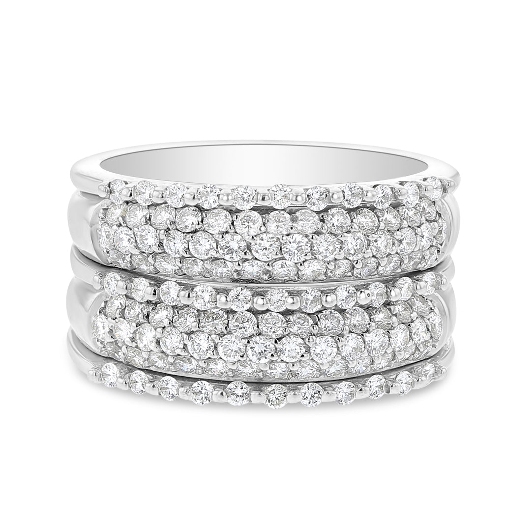Fancy Wide Diamond Band