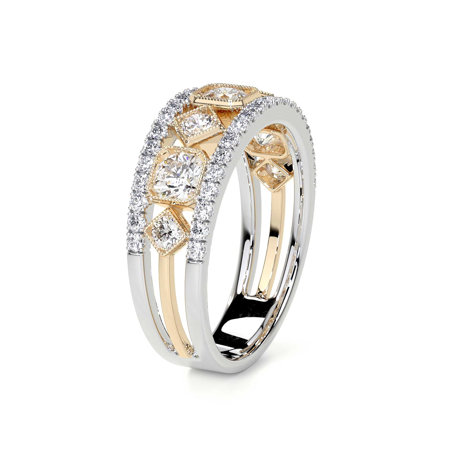 Mixed Shape Diamond Ring