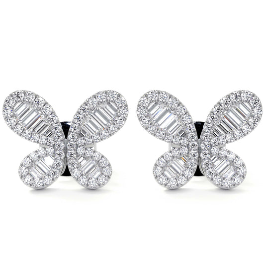 Butterfly Cluster Diamond Earring