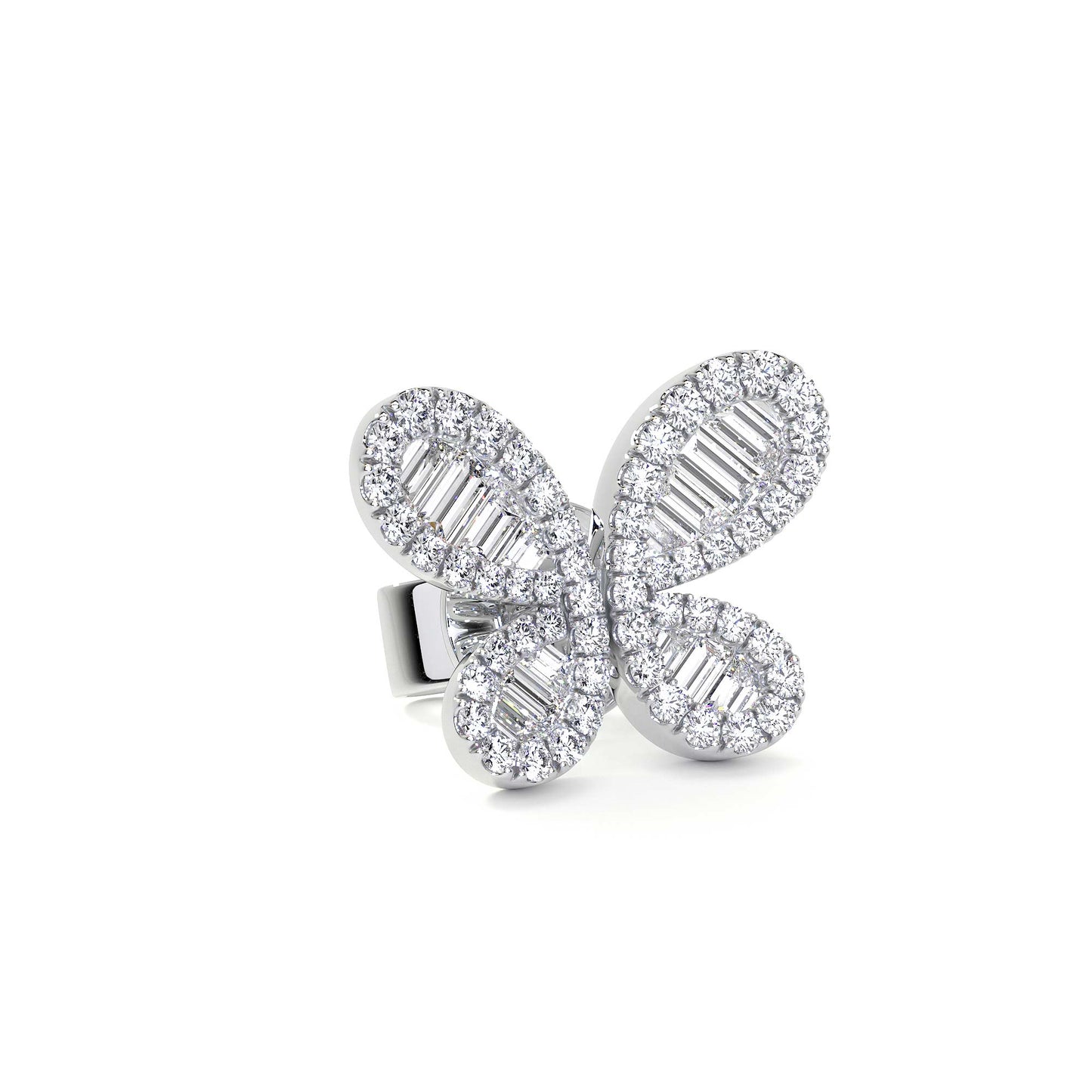 Butterfly Cluster Diamond Earring