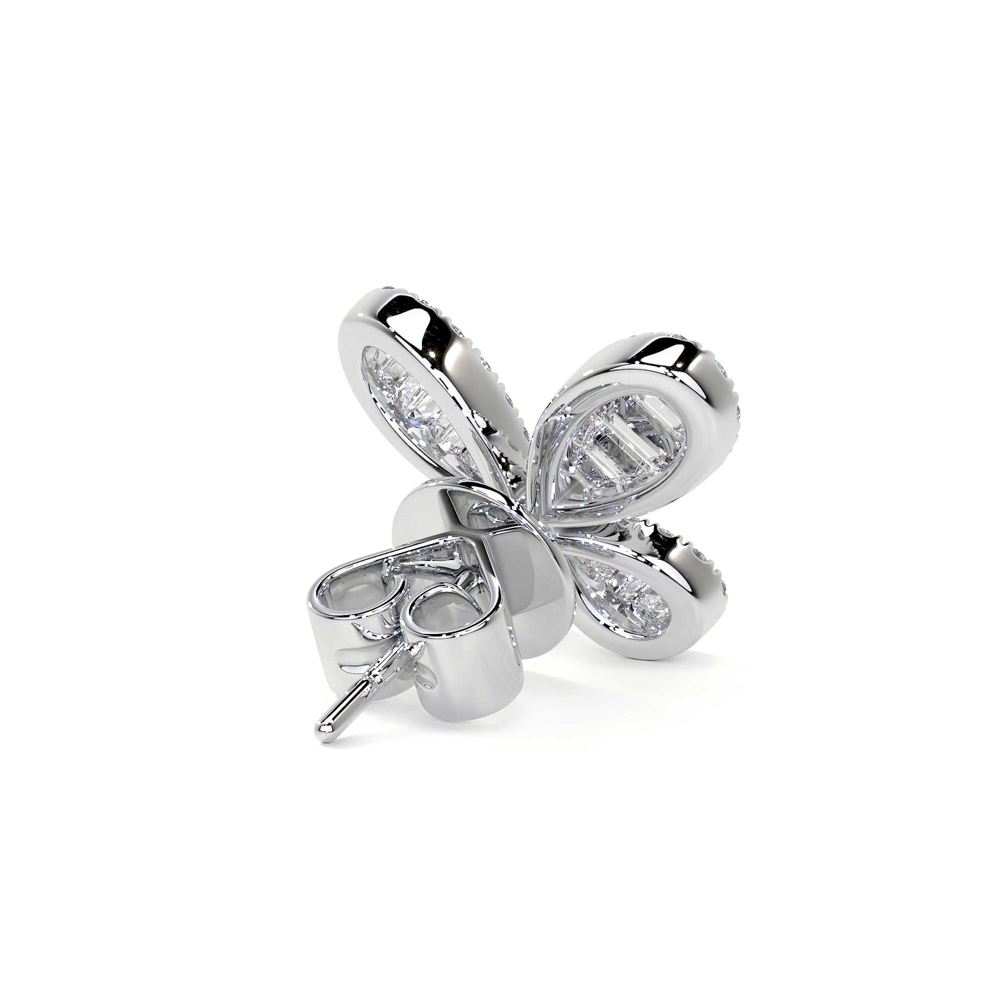 Butterfly Cluster Diamond Earring