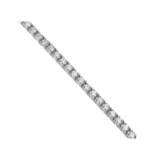 Round Stone Diamond Tennis Bracelet