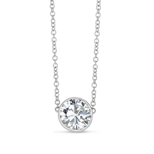 Solitaire Style Diamond Necklace