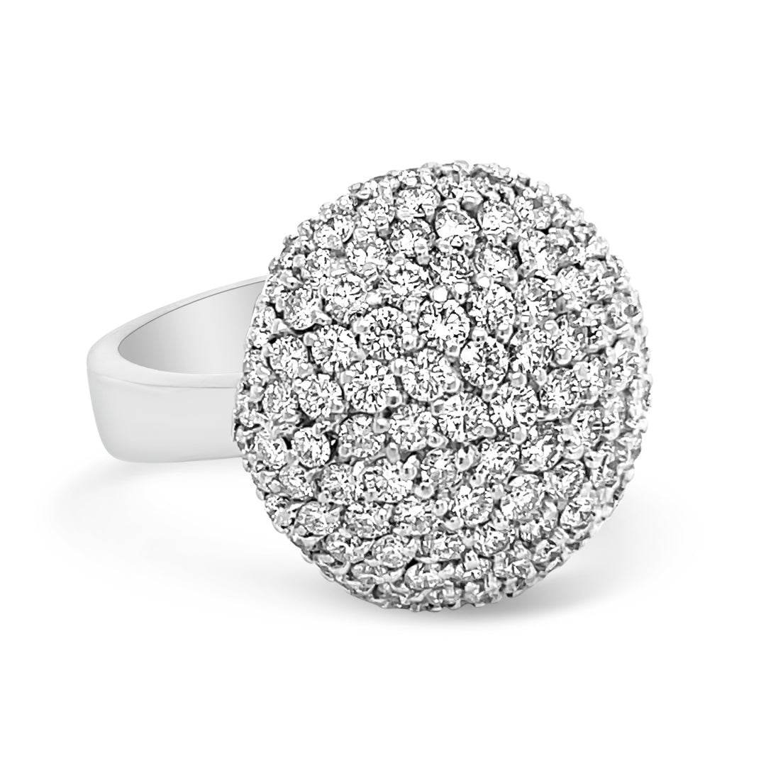 Pave Set Ball Ring