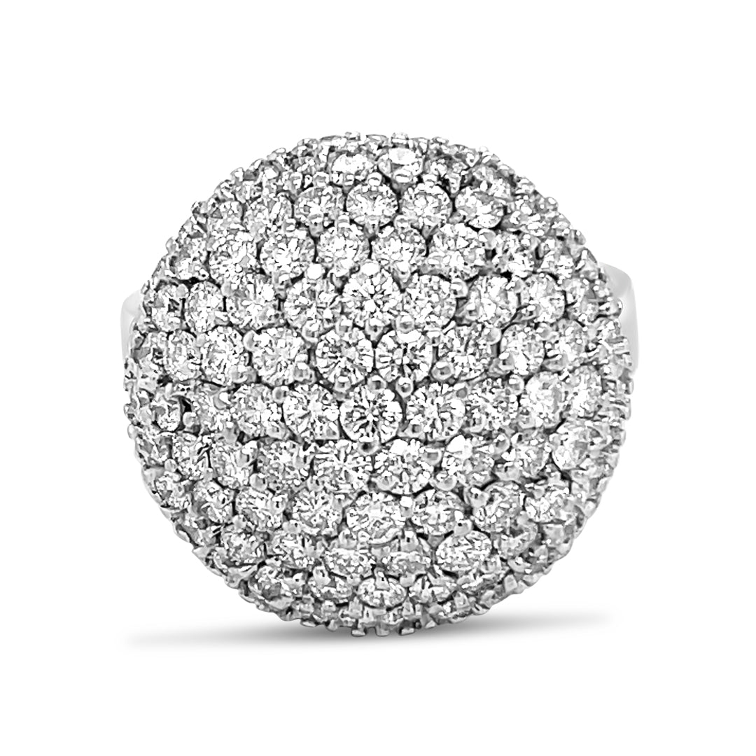 Pave Set Ball Ring