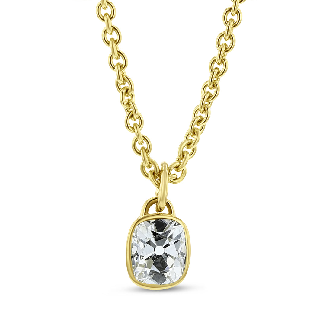 Diamond Bezel Set Pendant