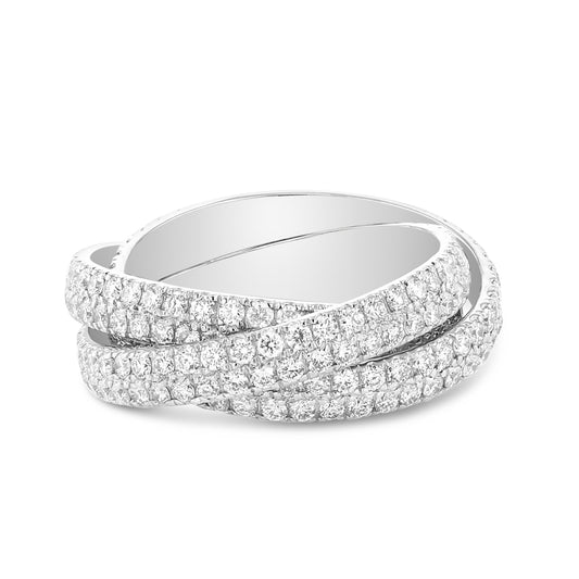 Diamond Pave Rolling Band